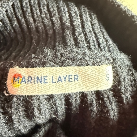 Marine Layre Black Knitted Sweater - Soft Cotton Blend - {S} - Picture 5 of 6